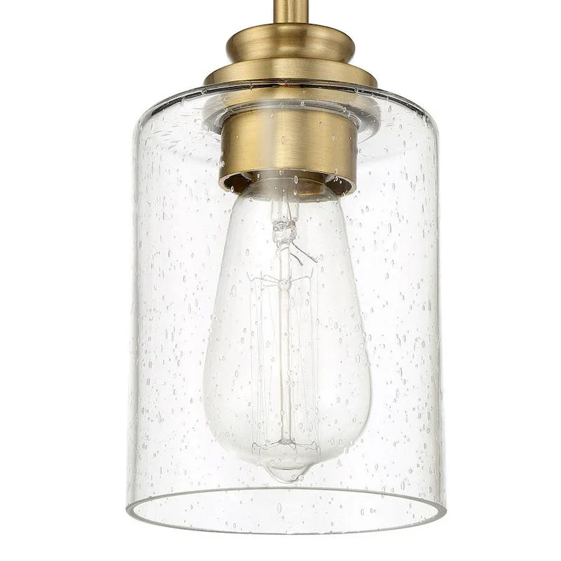 Craftmade Bolden 5  Wide Mini Pendant with Seedy Glass Shade