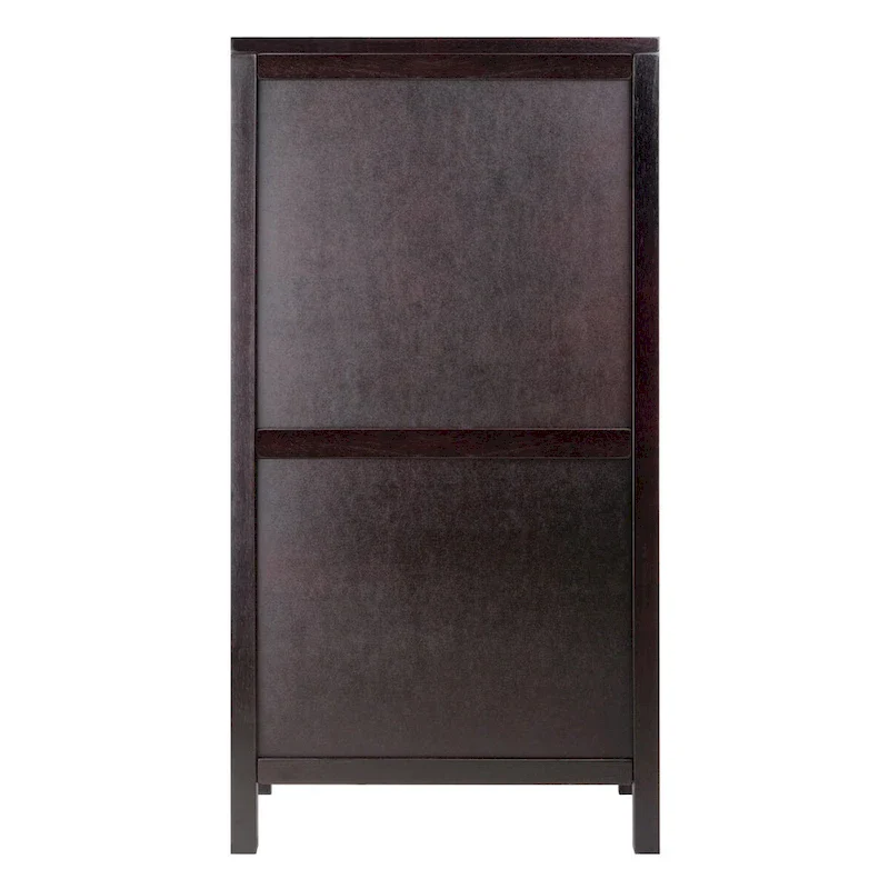 Ancona Wine Cabinet, Espresso - 19.09 x 12.6 x 37.52 inches