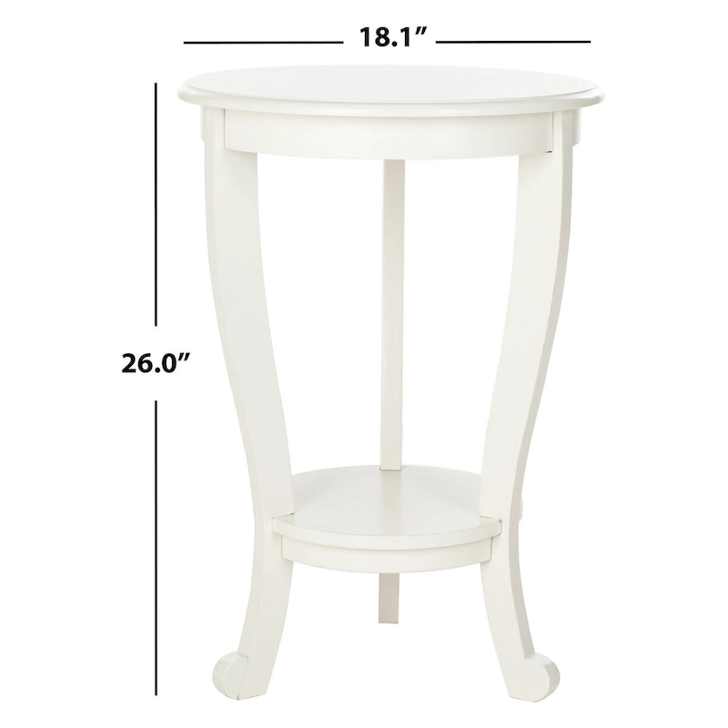 SAFAVIEH Carlotta Grey Pedestal Side Table - 18.1 x 18.1 x 26 - 18Wx18Dx26H