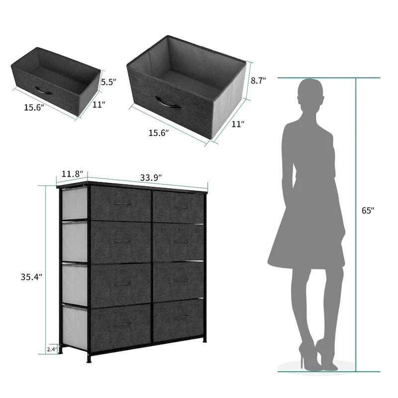 8 Drawers Vertical Dresser