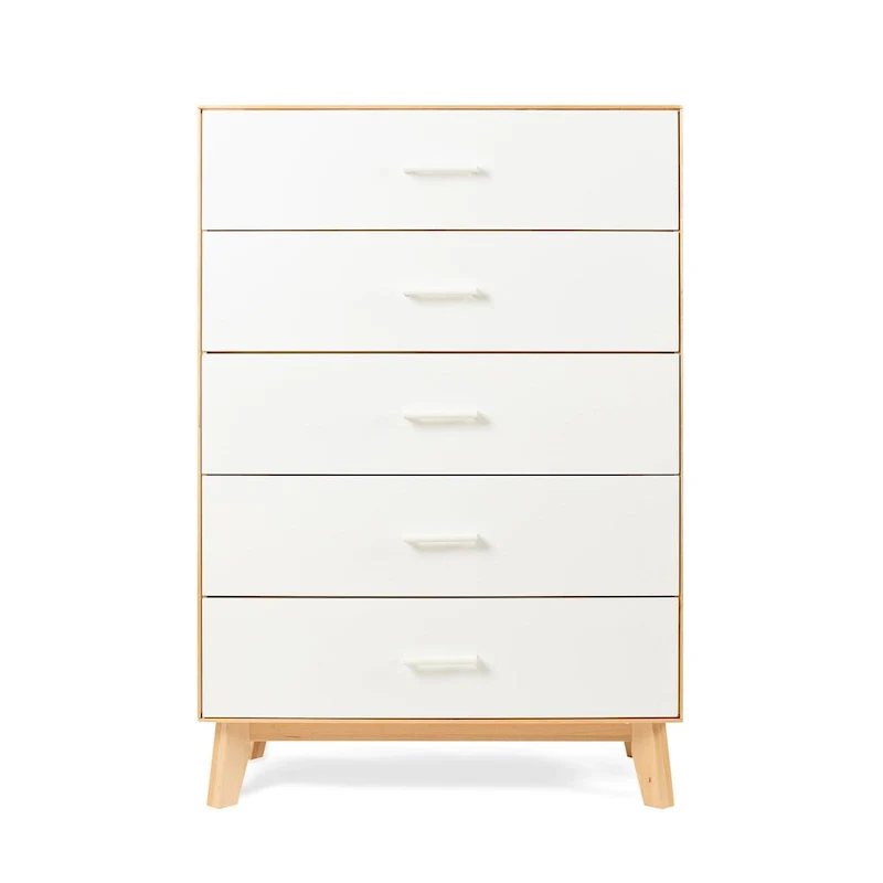 5 Drawer Dresser,White