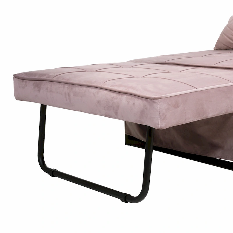 Furniture of America Hattie Assembled Convertible Cocktail Ottoman-Futon