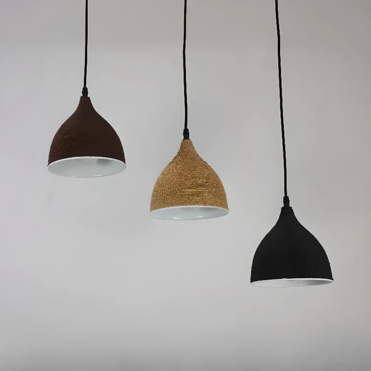 Modern Curved Tapered Adjustable Kitchen Island Pendant Light