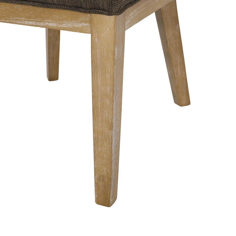 Camas Fabric Upholstered Wood Dining Chairs (Set of 2) by Christopher Knight Home