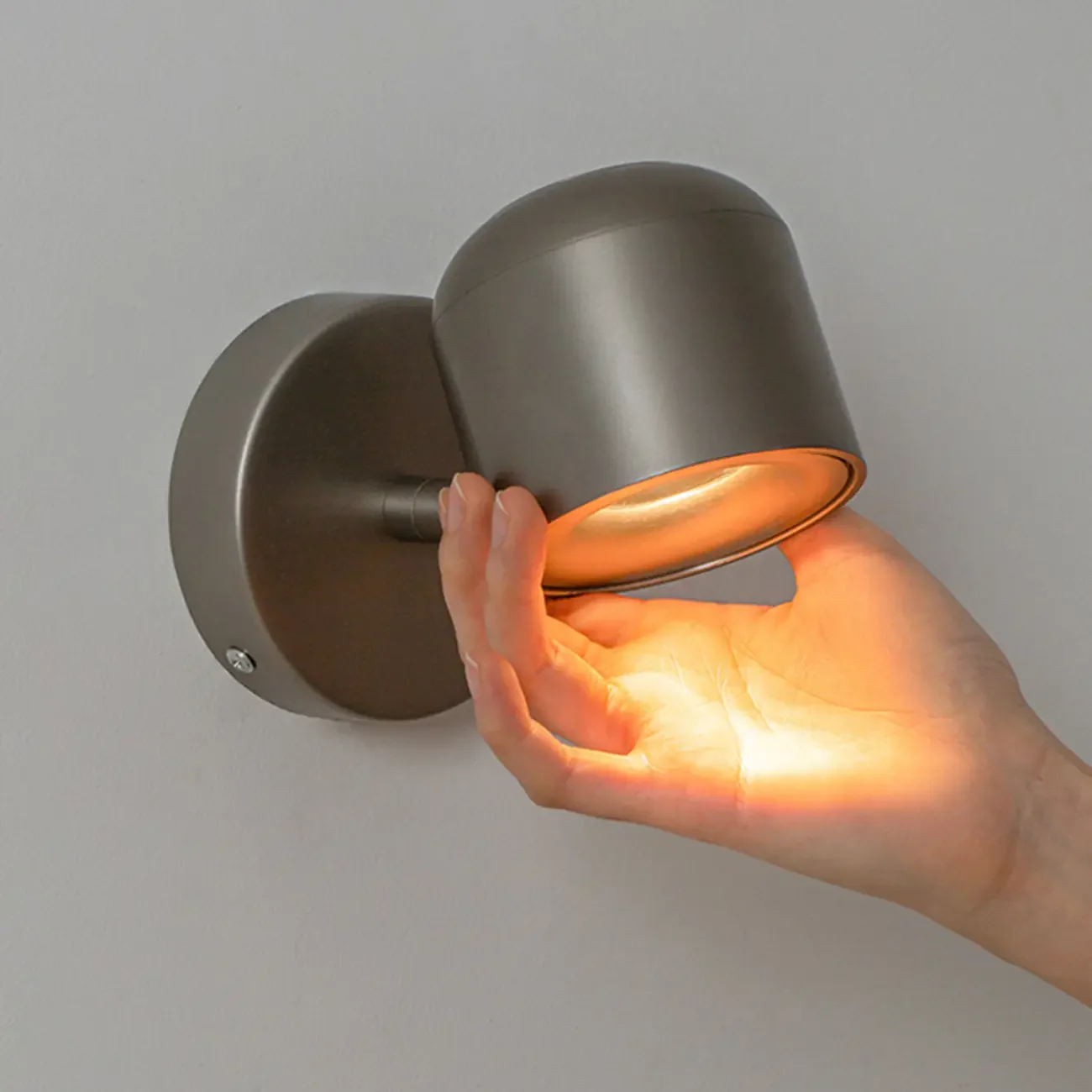 Simple 1-Light Nickel Adjustable Wall Sconce