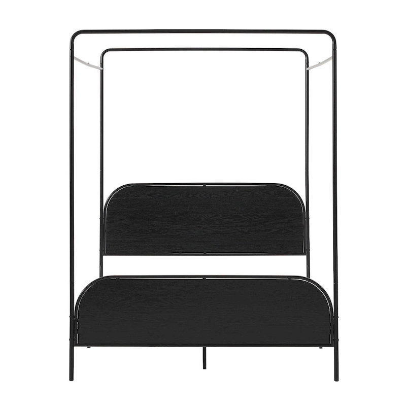 Middlebrook Designs Modern Curved Metal Queen Canopy Bed