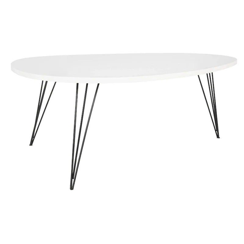 SAFAVIEH Louann Oak Finish/ Black Coffee Table - 44 x 31.5 x 15.6 - 44Wx32Dx16H