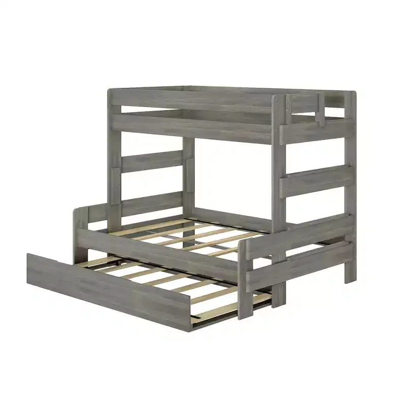 Max & Lily Farmhouse Twin over Full Bunk Bed with Trundle
