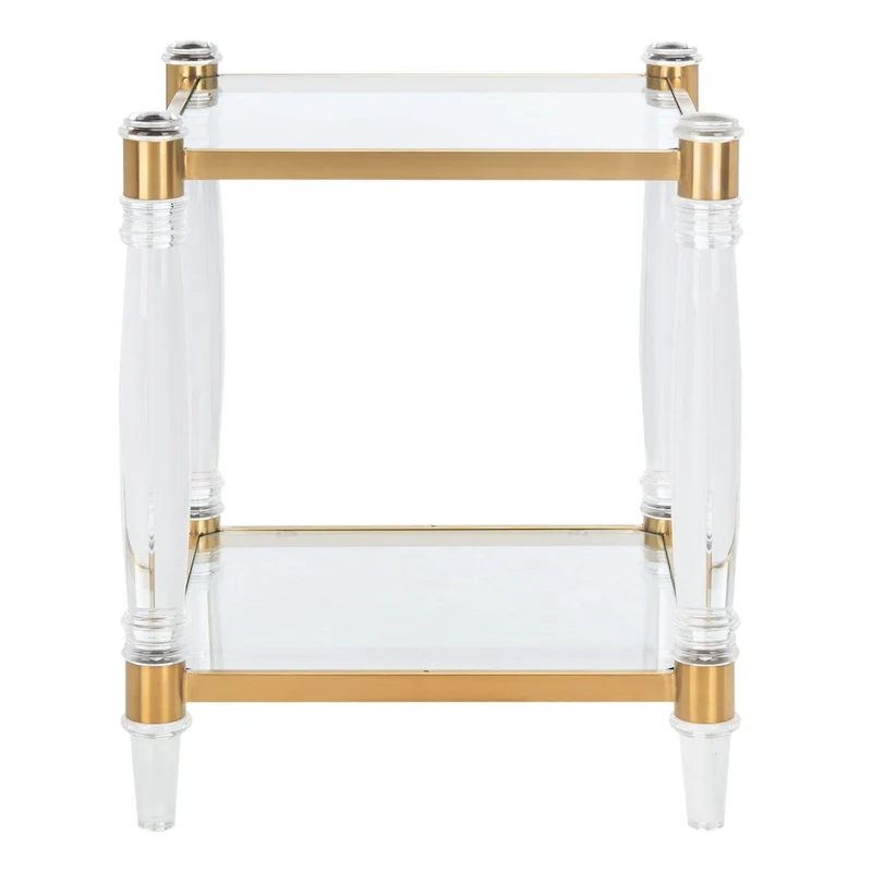 SAFAVIEH Couture Lirie Acrylic Accent Table - 20 W x 20 L x 24 H - 20Wx20Dx24H