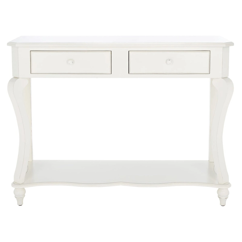 SAFAVIEH Otelia Dark Brown Wood Console Table. - 43Wx15Dx32H