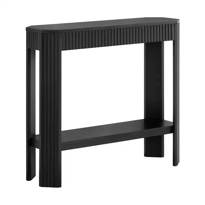 Fluted Solid Wood Console Table 36