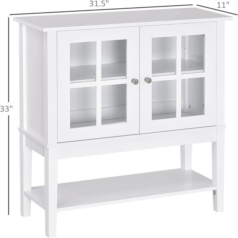 Modern Sideboard Buffet Cabinet - 31.5 L x 11'W x 33 H