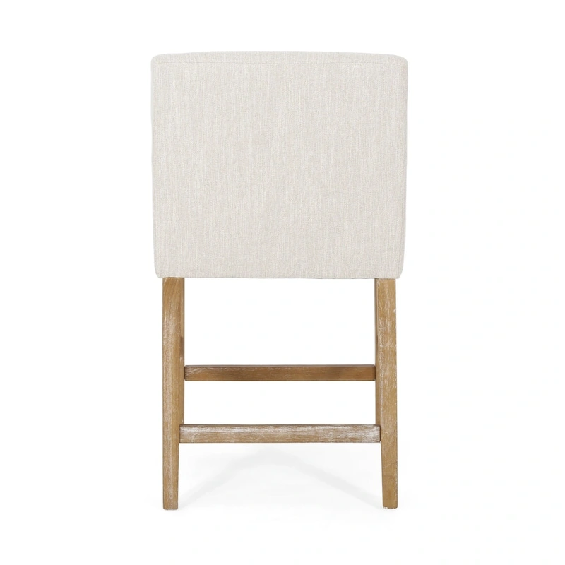 Armga Fabric Upholstered Wood 26 inch Counter Stools (Set of 2) by Christopher Knight Home