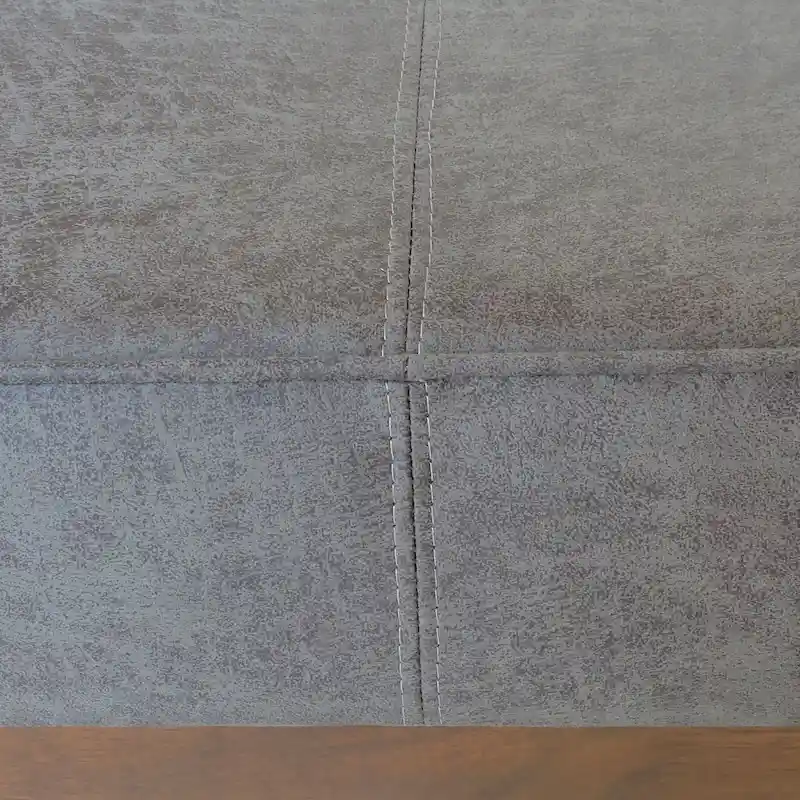 Hillman Modern Microfiber Cocktail Ottoman with Wood Frame by Christopher Knight Home