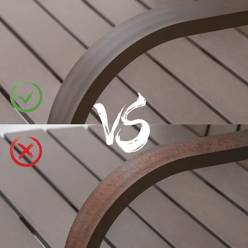 Pellebant 2PCS Patio Bar Stools - 25.19Dx21.96Wx48.22H