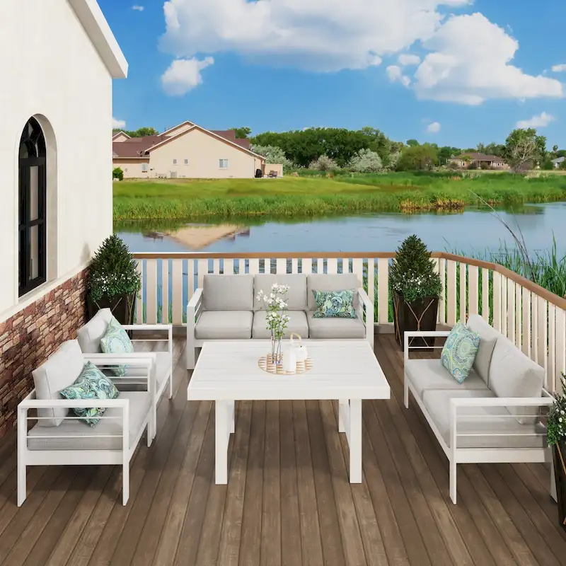 Royalcraft 5-Piece Outdoor Conversation Set with Cushions