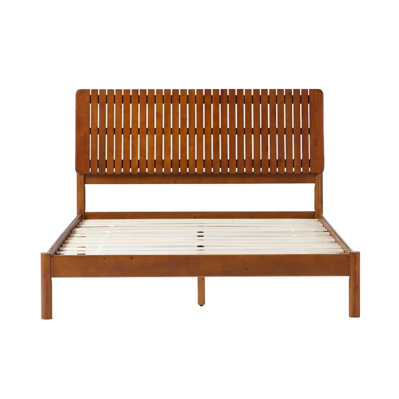 Middlebrook Designs Slatted Headboard Modern Queen Bed