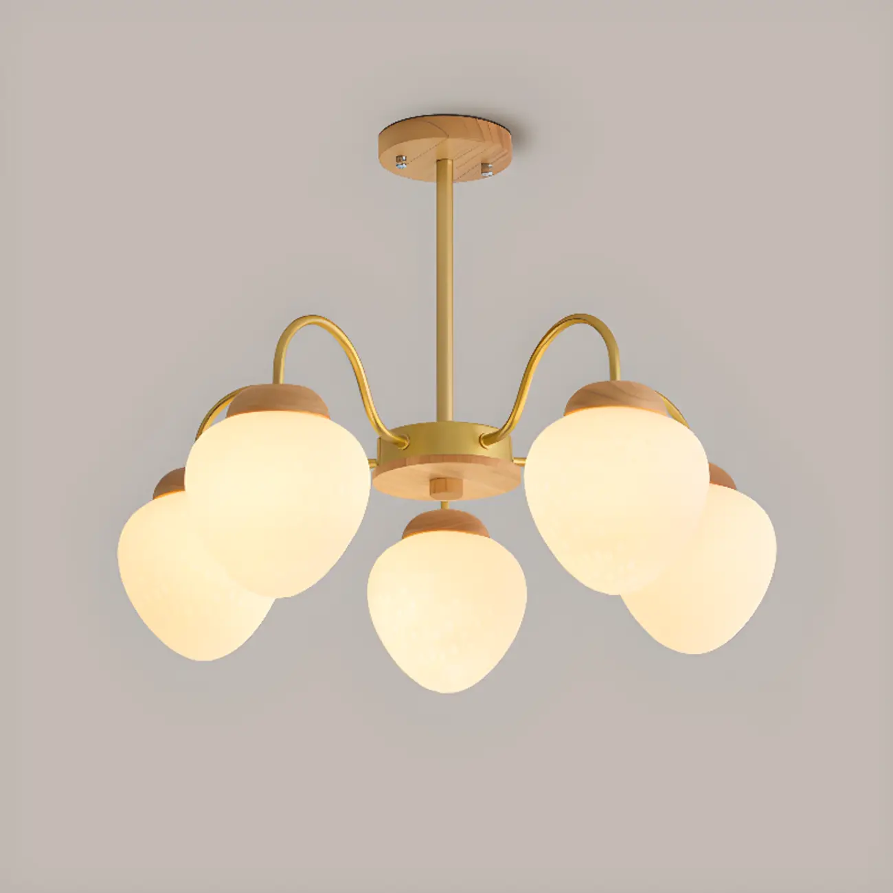 3/5/8-Light Modern Globe Ceiling Chandelier with Glass Shades