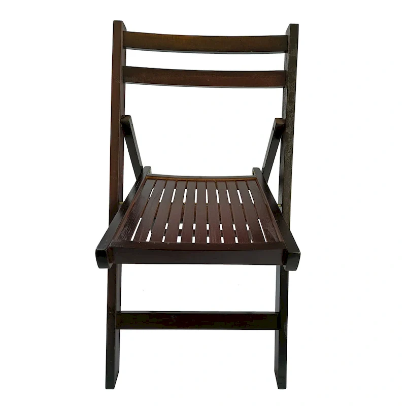 Wood Slatted Folding Chair ,Set of 4