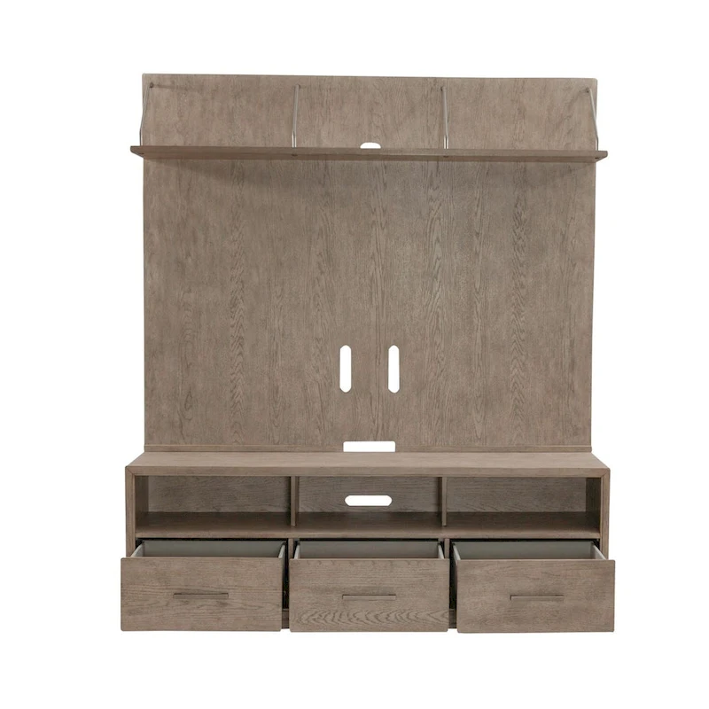 City Scape Burnished Beige Entertainment Center