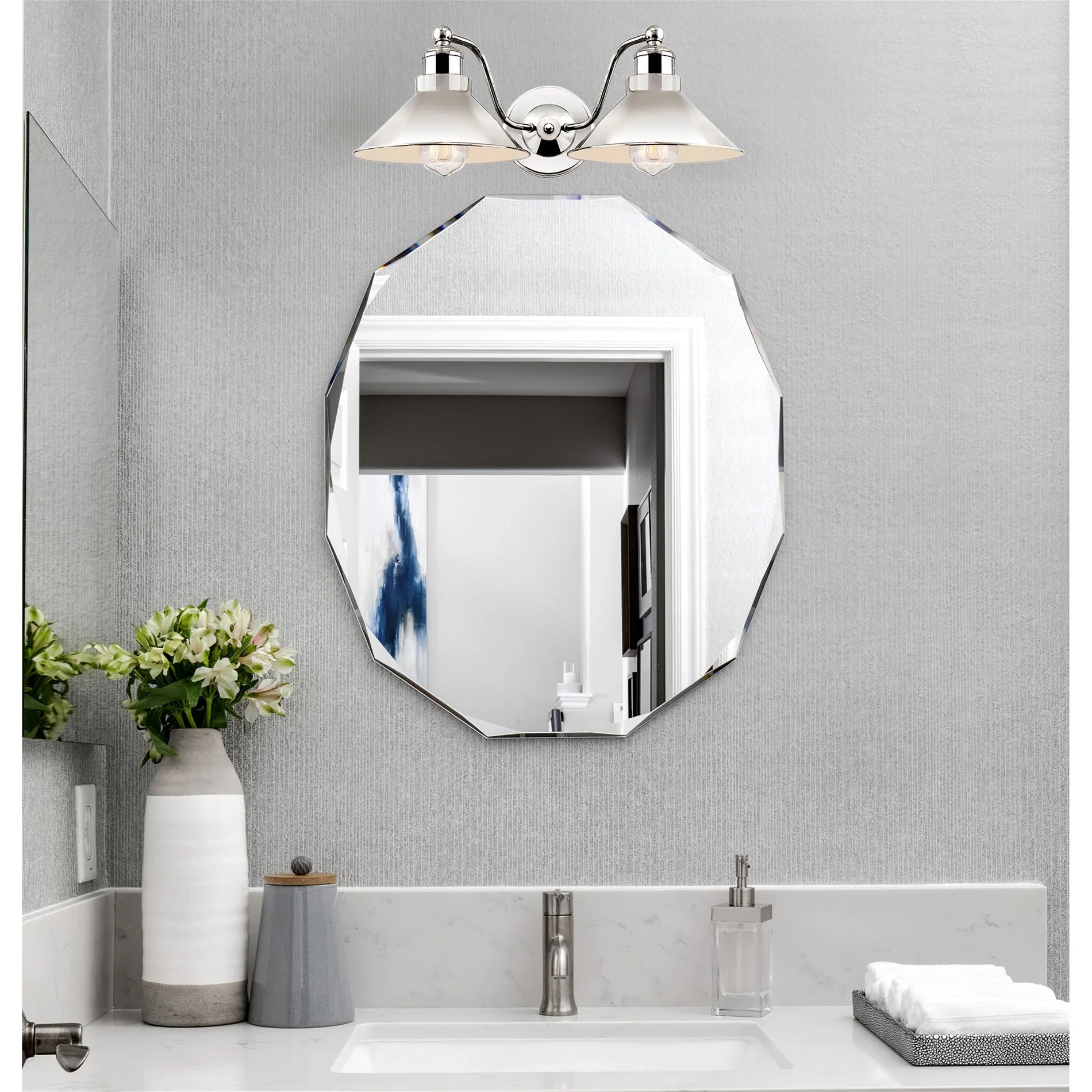 Welton 19 Modern Industrial 2-Light Wall Sconce