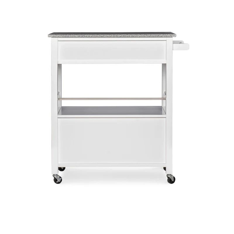 Barbara Rolling Mobile Kitchen Cart with Granite Top