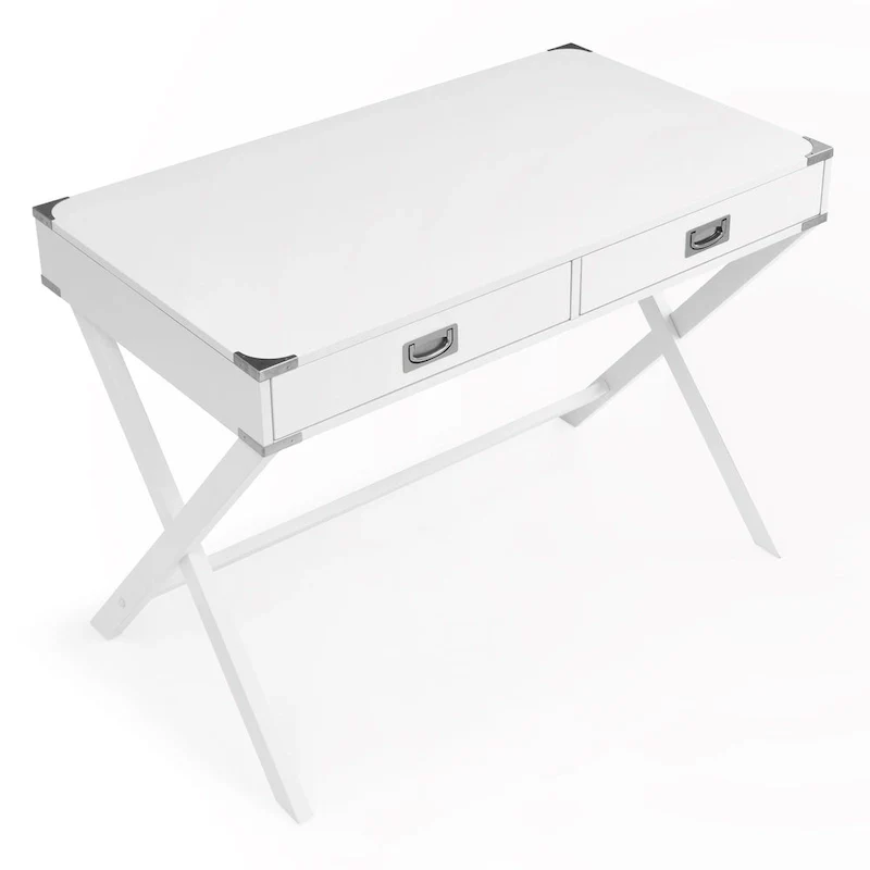 Solid Wood Computer Desk with Drawers