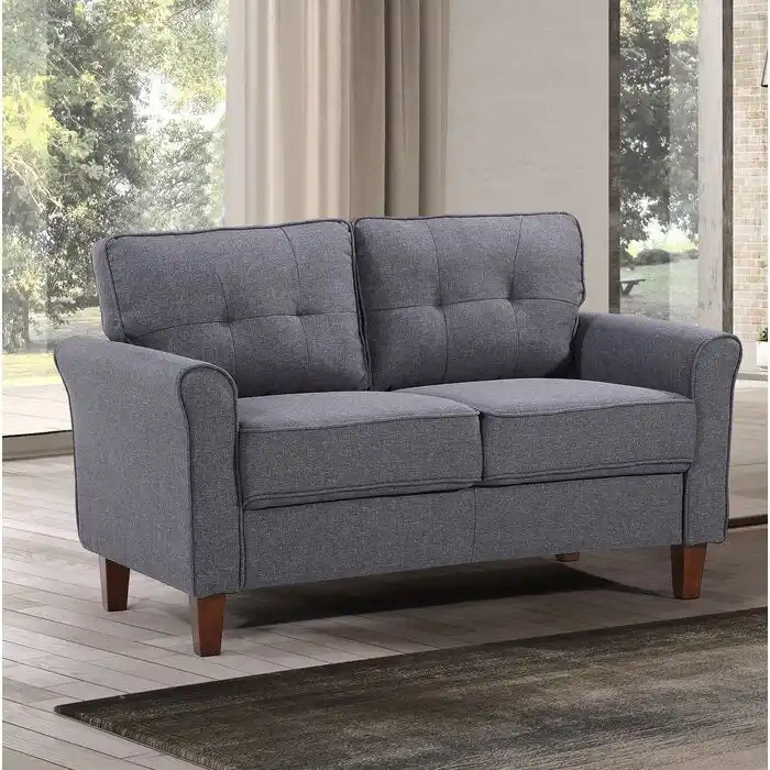 Kouchouk 54.5 Linen Flared Arm Loveseat