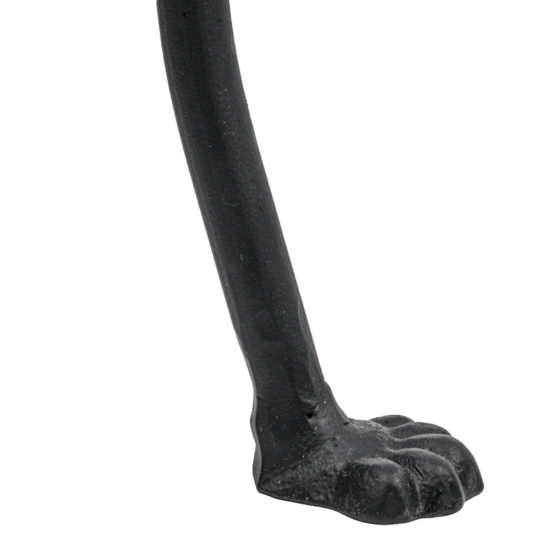 Round Metal Side Table with Claw Feet