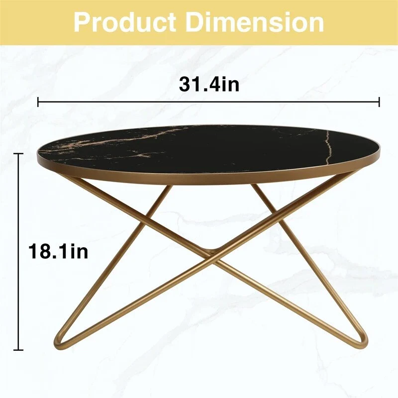 Round Coffee Table - 31.5D x 31.5W x 18H