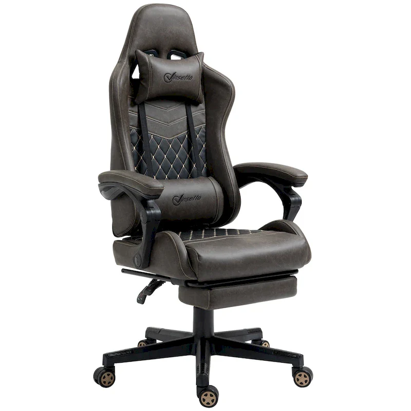 Vinsetto Gaming Chair Racing Style Office Ergonomic Chair Adjustable Height Swivel Recliner High Back PC Computer Desk Chair