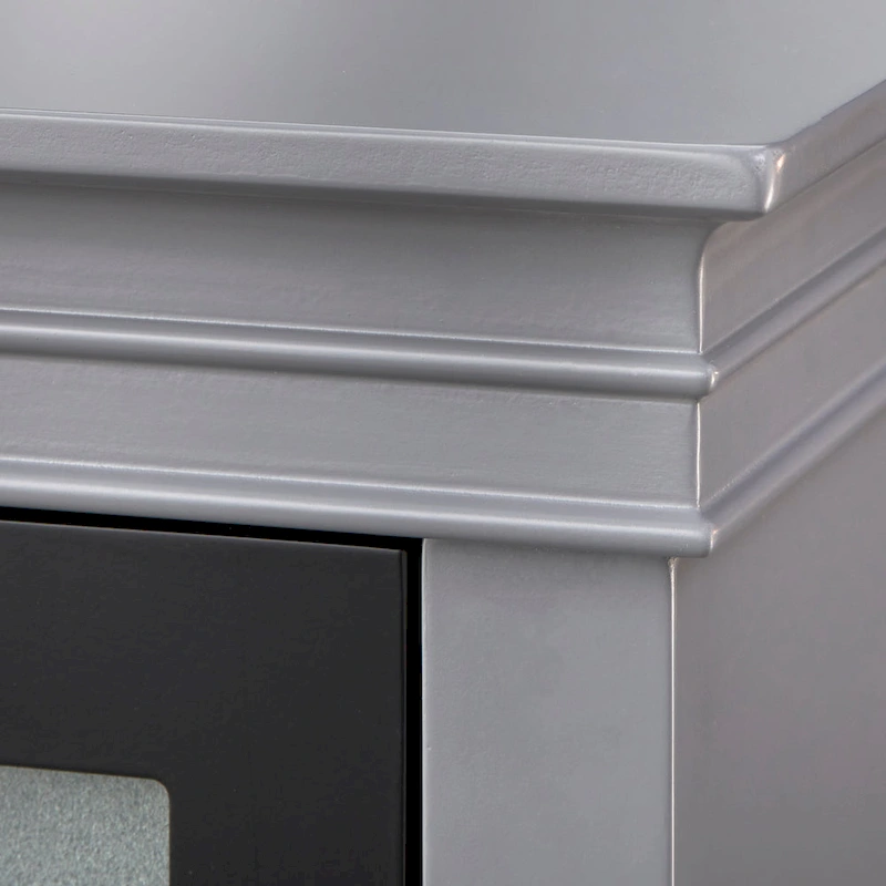 Simple Living Hampshire Frosted Glass Farmhouse Buffet/Sideboard