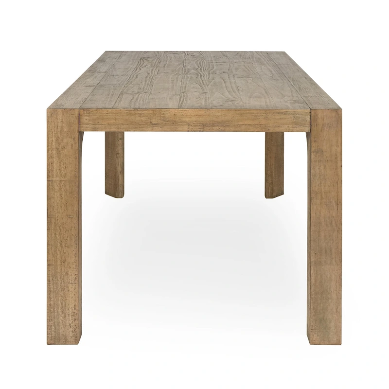 Classic Home Crest 78 Reclaimed Pine Wood Dining Table in Natural