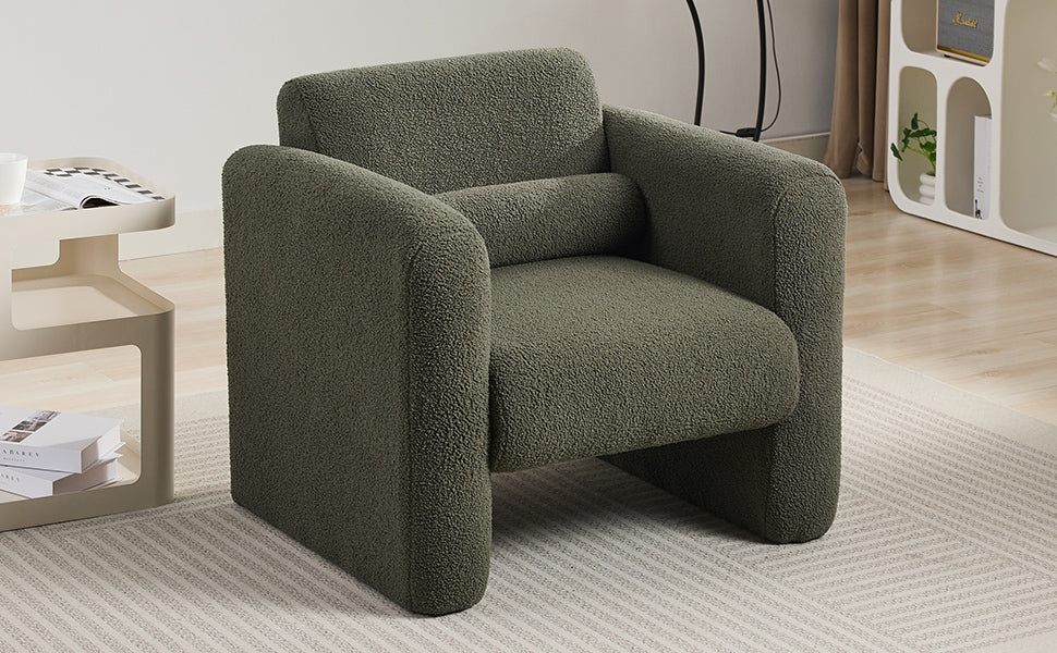 Walker Edison | Sherpa Modern Cloud Accent Chair