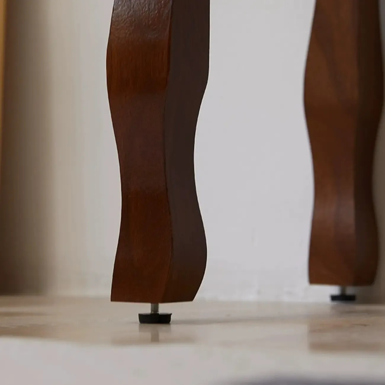 Traditional Brown Wooden Console Table with Drawers