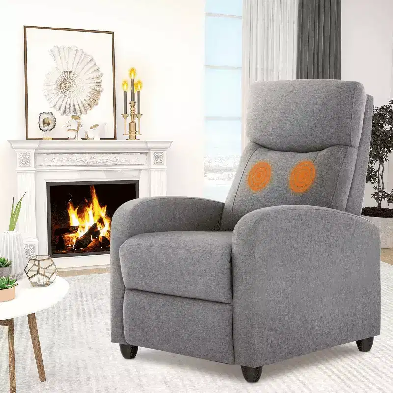 MAYEERTY Accent Chair - 360 Swivel Chenille Armchair with Lumbar Pillow