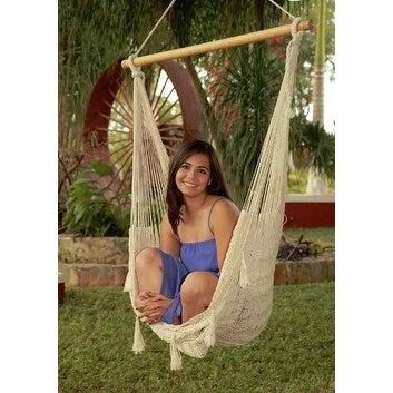 Sunnydaze Mayan Hammock Chair with Wood Spreader Bar & Hammock Stand