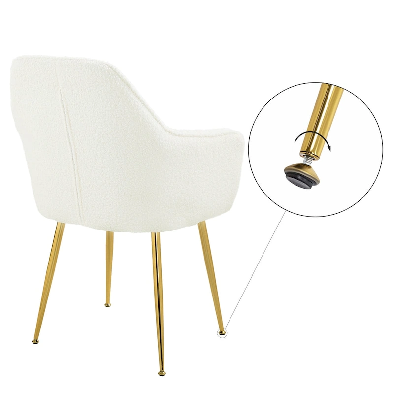 AVAWING Accent Arm Chairs Set of 2 Upholstered Velvet Dining Chairs