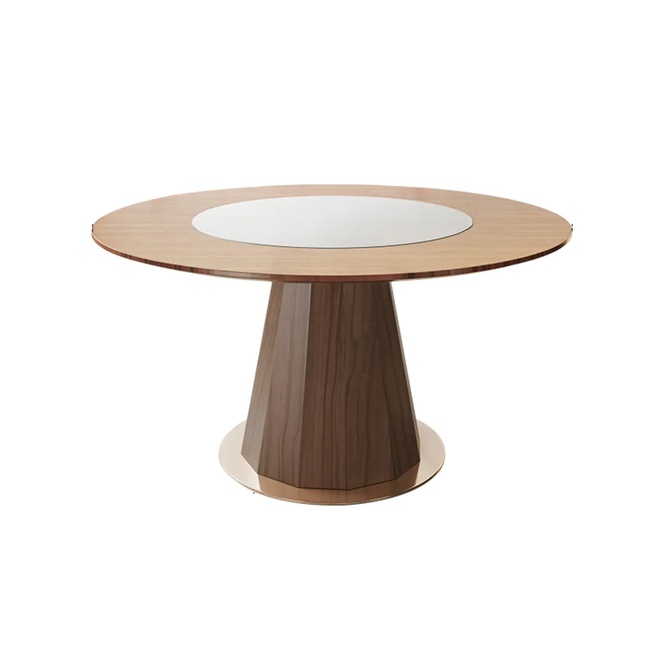 Modern Wood Round Dining Table