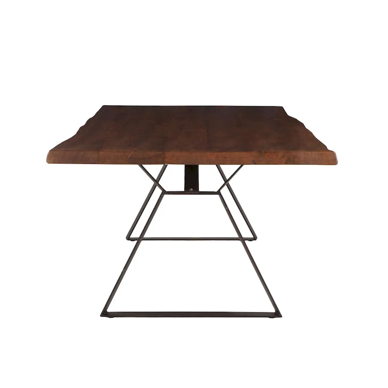 Nottingham 106-Inch Acacia Wood Dining Table in Walnut Finish