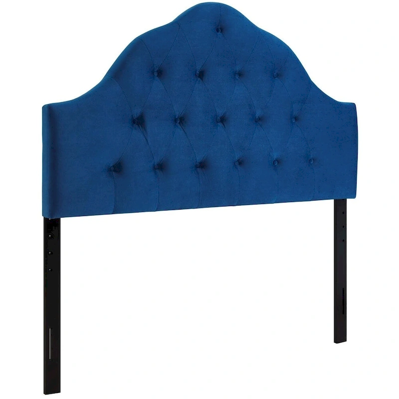Carson Carrington Labbsand Twin Diamond Tufted Velvet Headboard