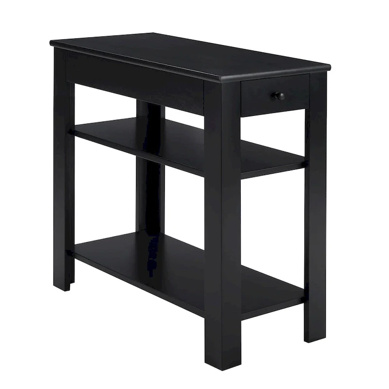 Single-Drawer Sofa Side Table with Shelf
