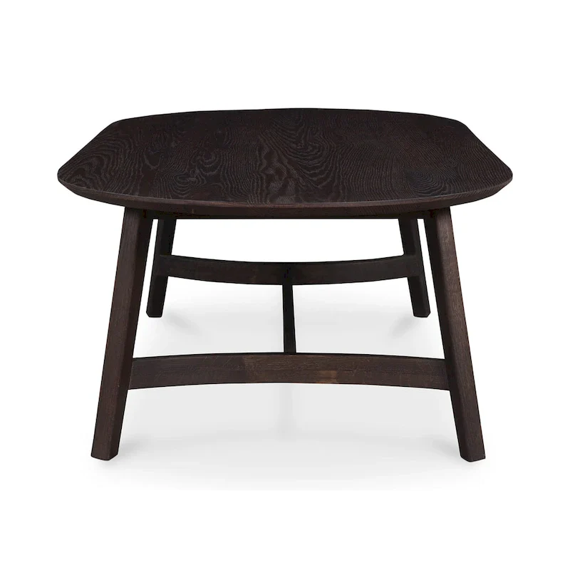 Aurelle Home Tyier Mid-Century Modern Solid Oak Coffee Table - 54 W x 17 H x 28 D