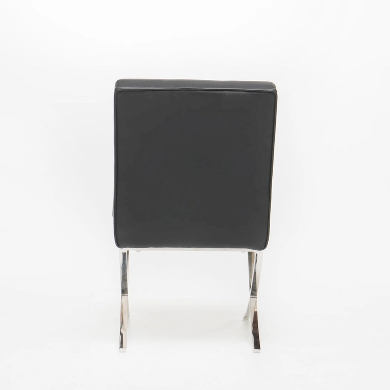 Milania Modern Button Tufted Leather Dining Chairs (Set of 2) by Christopher Knight Home