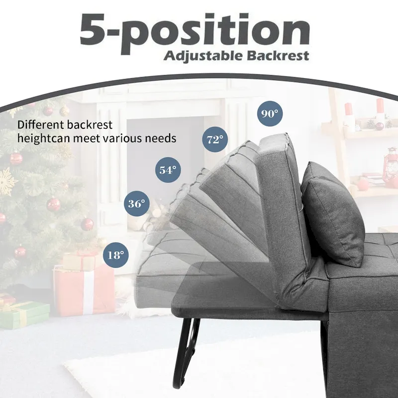 4-1 Adjustable Sleeper Sofa Chair with Ottoman, Sofa Bed ,Couch Bed