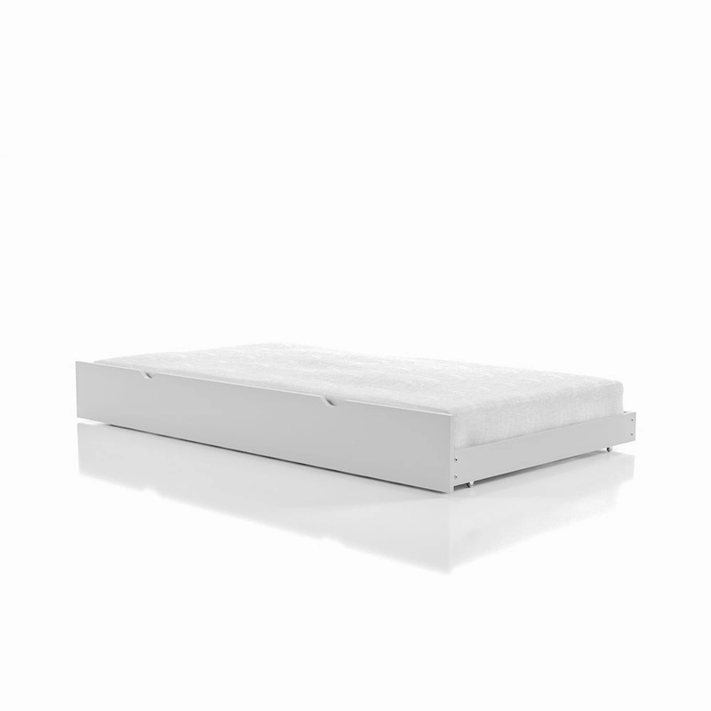 Hily Transitional Grey Twin Solid Wood Trundle by Furniture of America