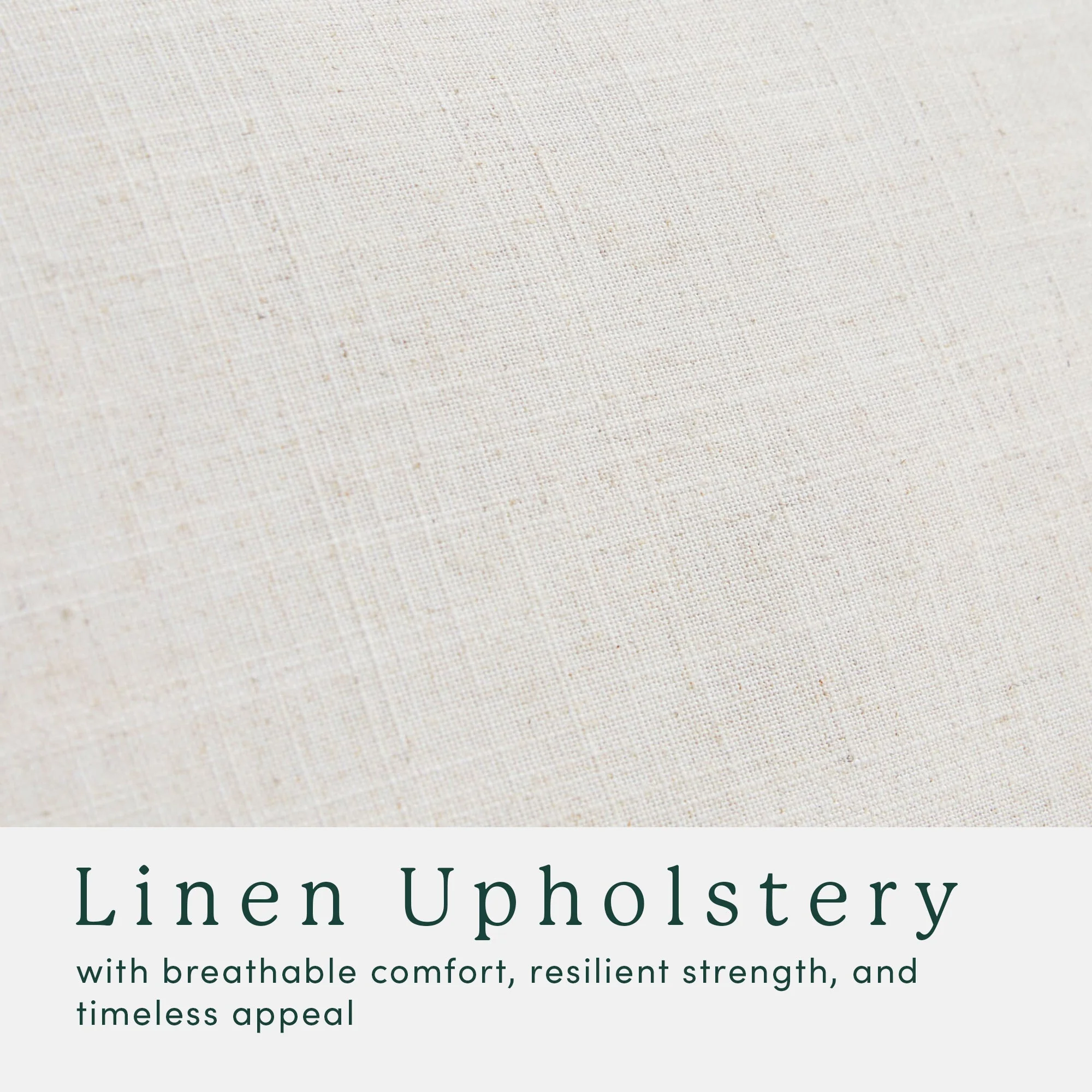 Nash Modern Farmhouse Easy Assembly Linen Large Ottoman