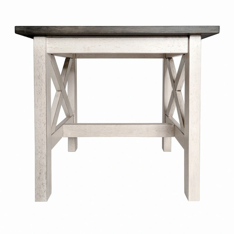 Solid Wood Traditional Farmhouse End Table