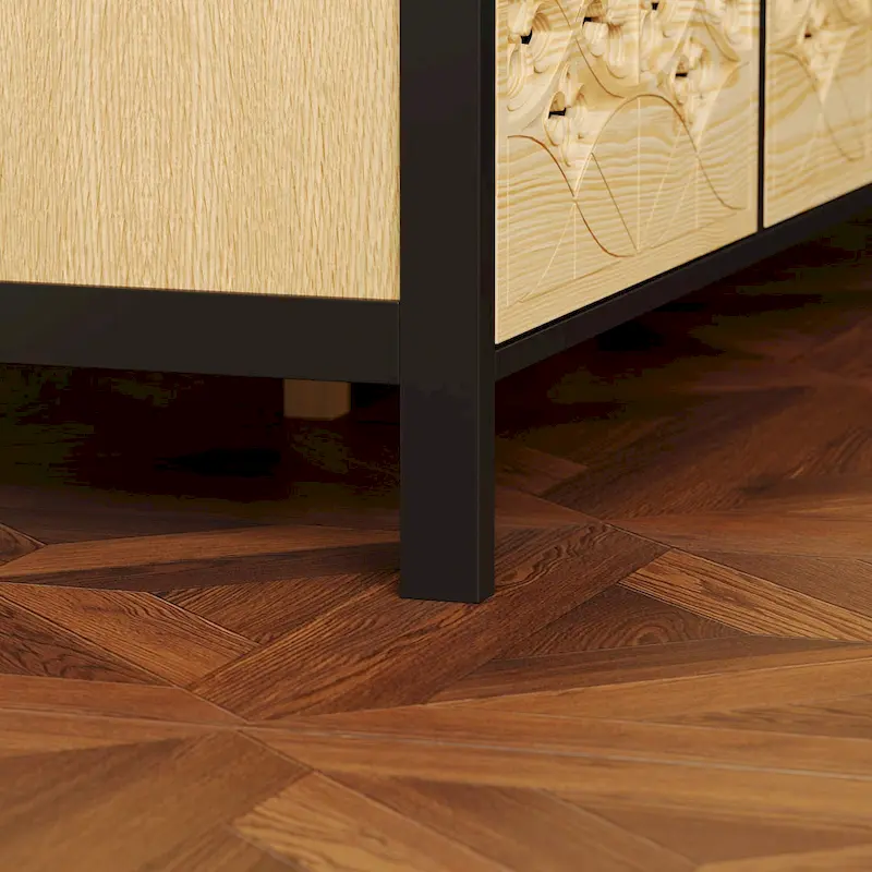 Exquisite Carved and Hollowed Nine Drawer Cabinet Elegance Meets Function Dresser Chest