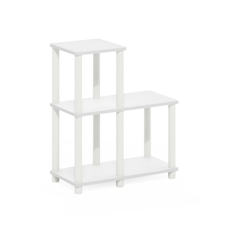 Furinno Turn-N-Tube No Tools 2-Tier Elevated TV Stands